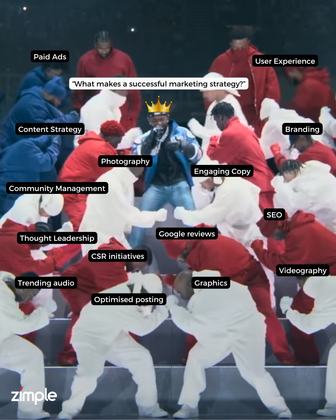 Funny Kendrick Lamar Super Bowl 2025 Marketing Meme